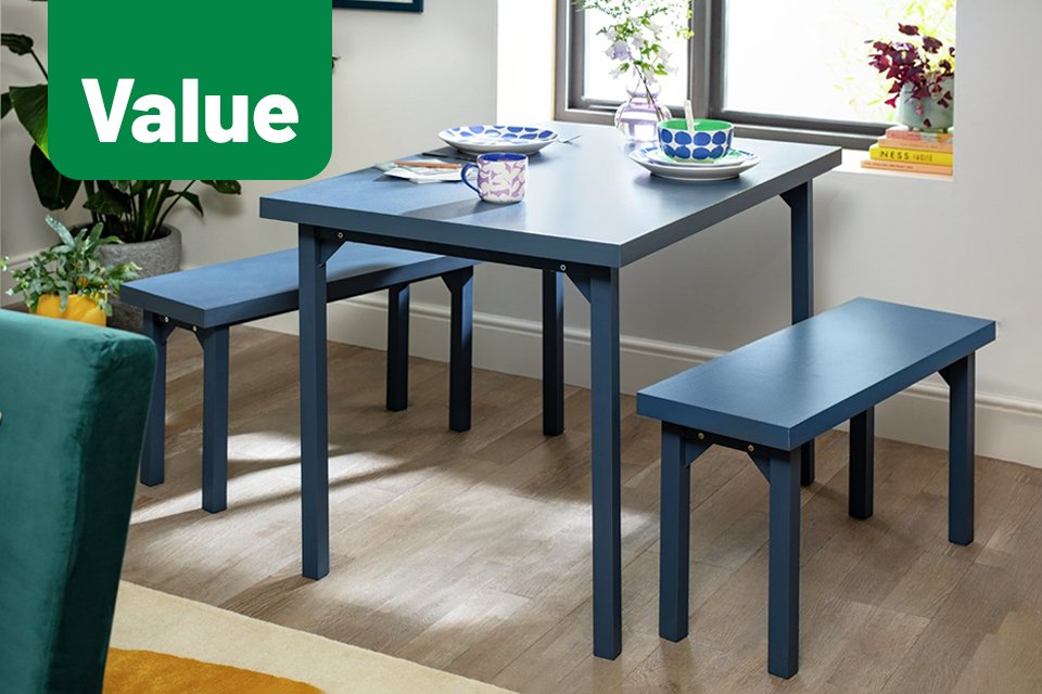 Space saving dining under £250. Short on space? We've got dining sets and chairs perfect for those tighter squeezes.