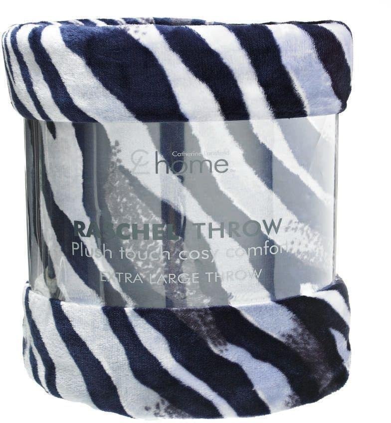 Catherine Lansfield Raschel Throw - Zebra Print