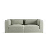 The lars sofa in sage green.