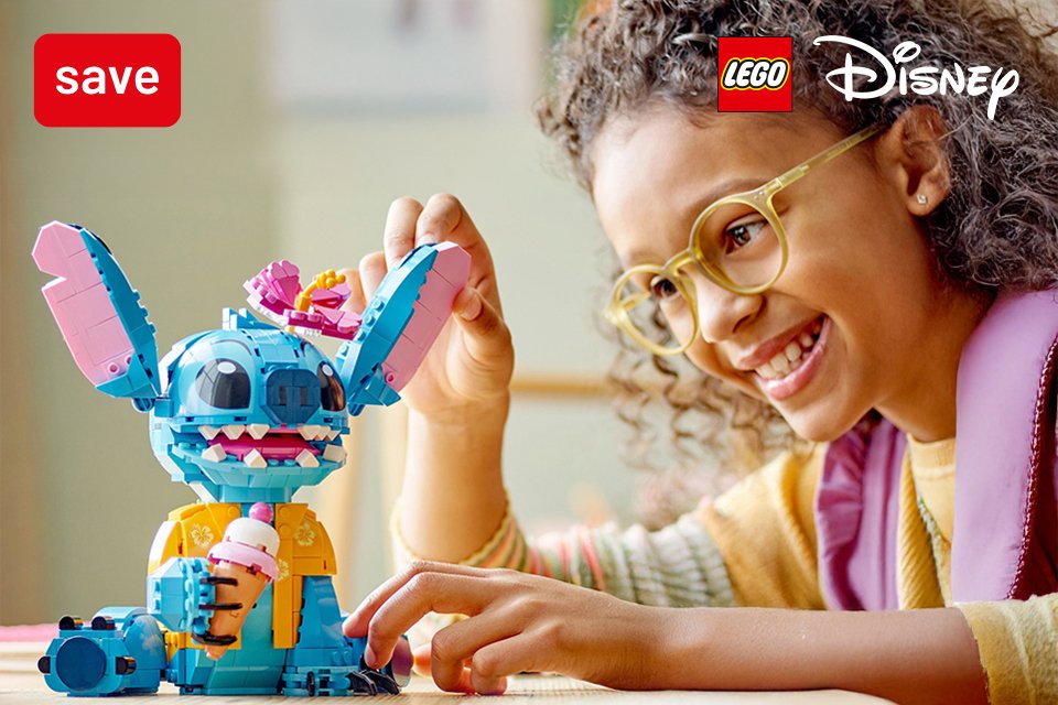 Save up to 1/3 on selected LEGO® Disney & pixar sets. Build the magic.