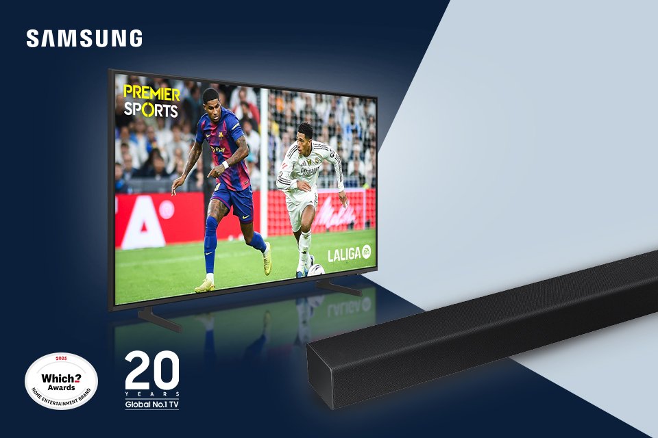 Buy the Samsung 55" U8000F TV and T420 soundbar together for £389.