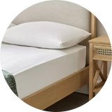 White sheets.