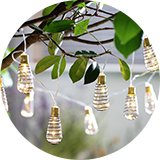 Garden lighting.