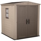 buy keter factor apex garden storage shed 6 x 6ft – beige