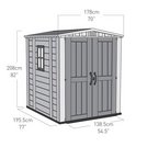 Buy Keter Factor Apex Garden Storage Shed 6 x 6ft – Beige 