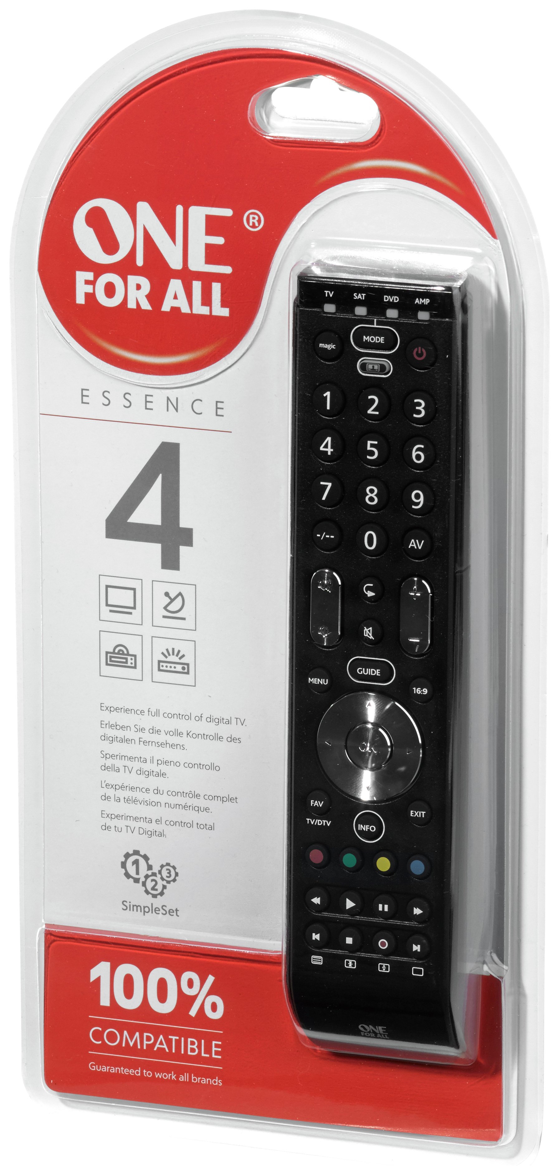 One For All Essence 4Way Combi Universal Remote Control Reviews