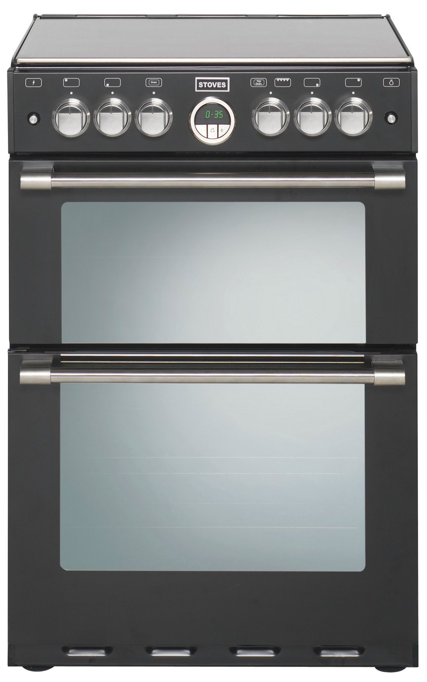 Stoves Sterling 600E 60cm Double Electric Cooker - Black