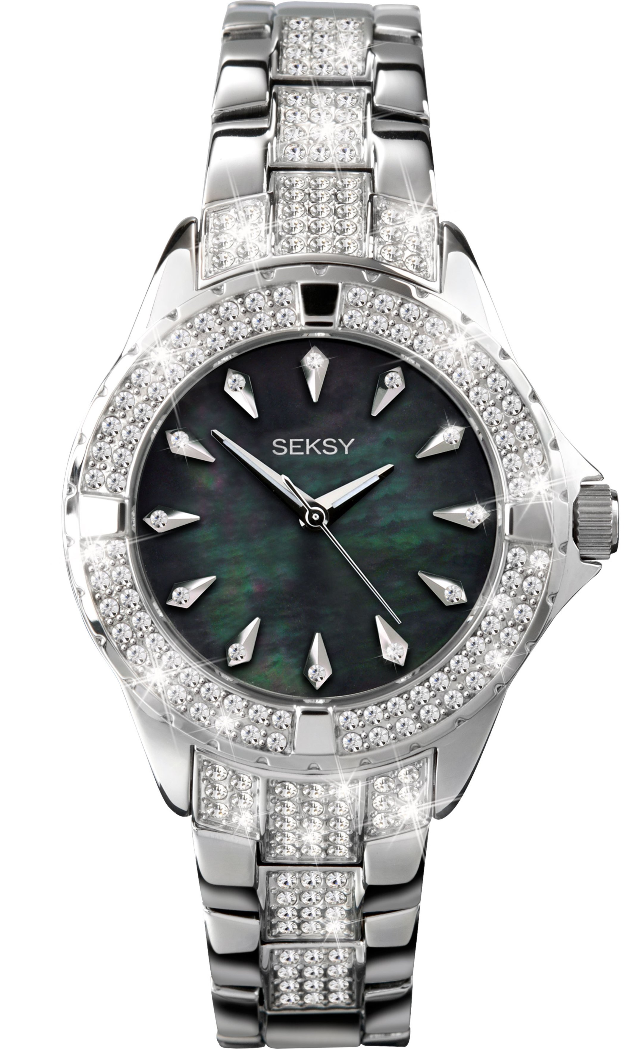 Seksy Intense Ladies Silver Coloured Bracelet Watch