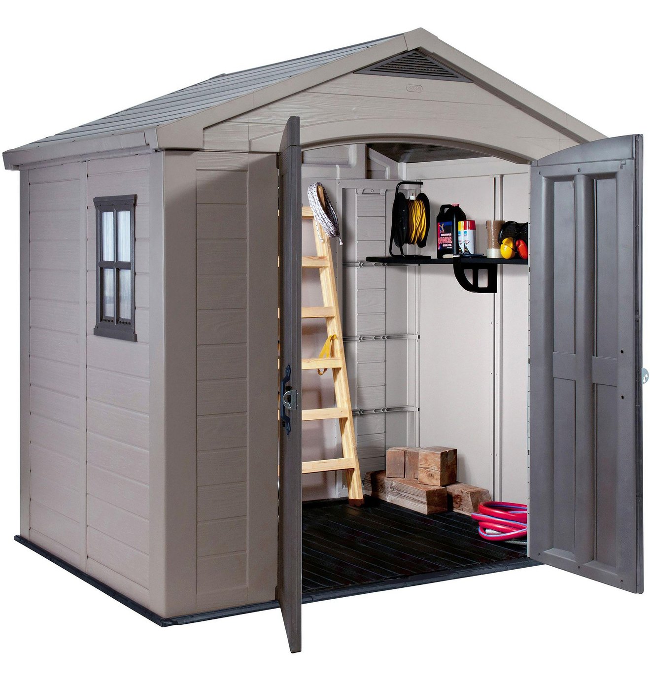 Keter Apex Plastic Garden Shed 8 x 6ft at Argos Reviews