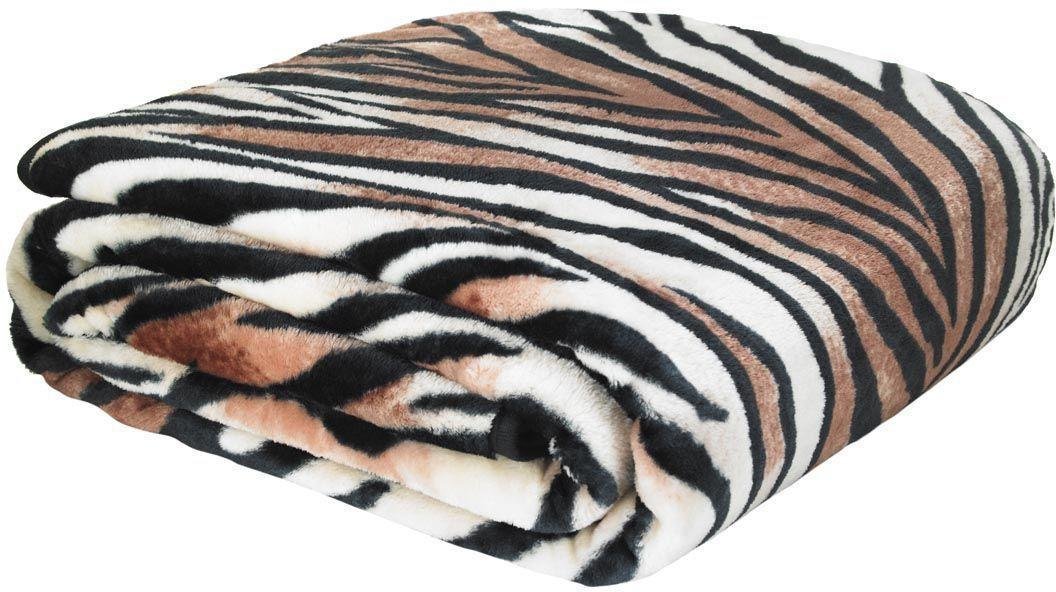 Catherine Lansfield Raschel Throw - Tiger Print