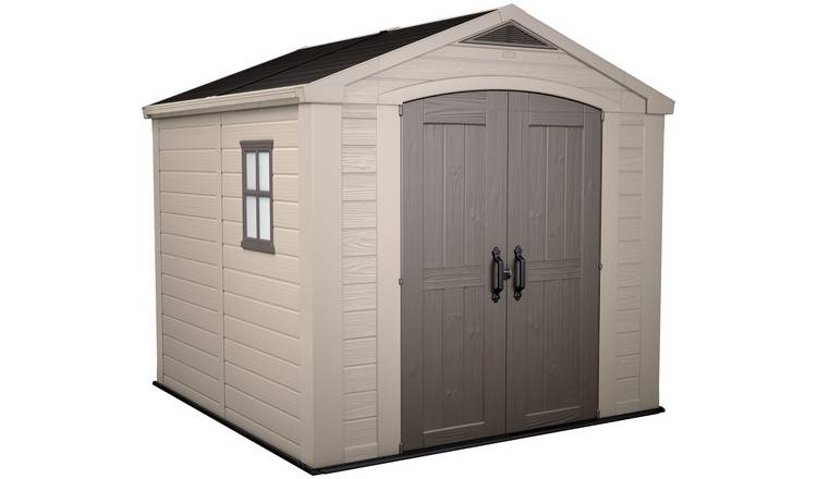 Buy Keter Factor Apex Garden Storage Shed 8 x 8ft – Beige 