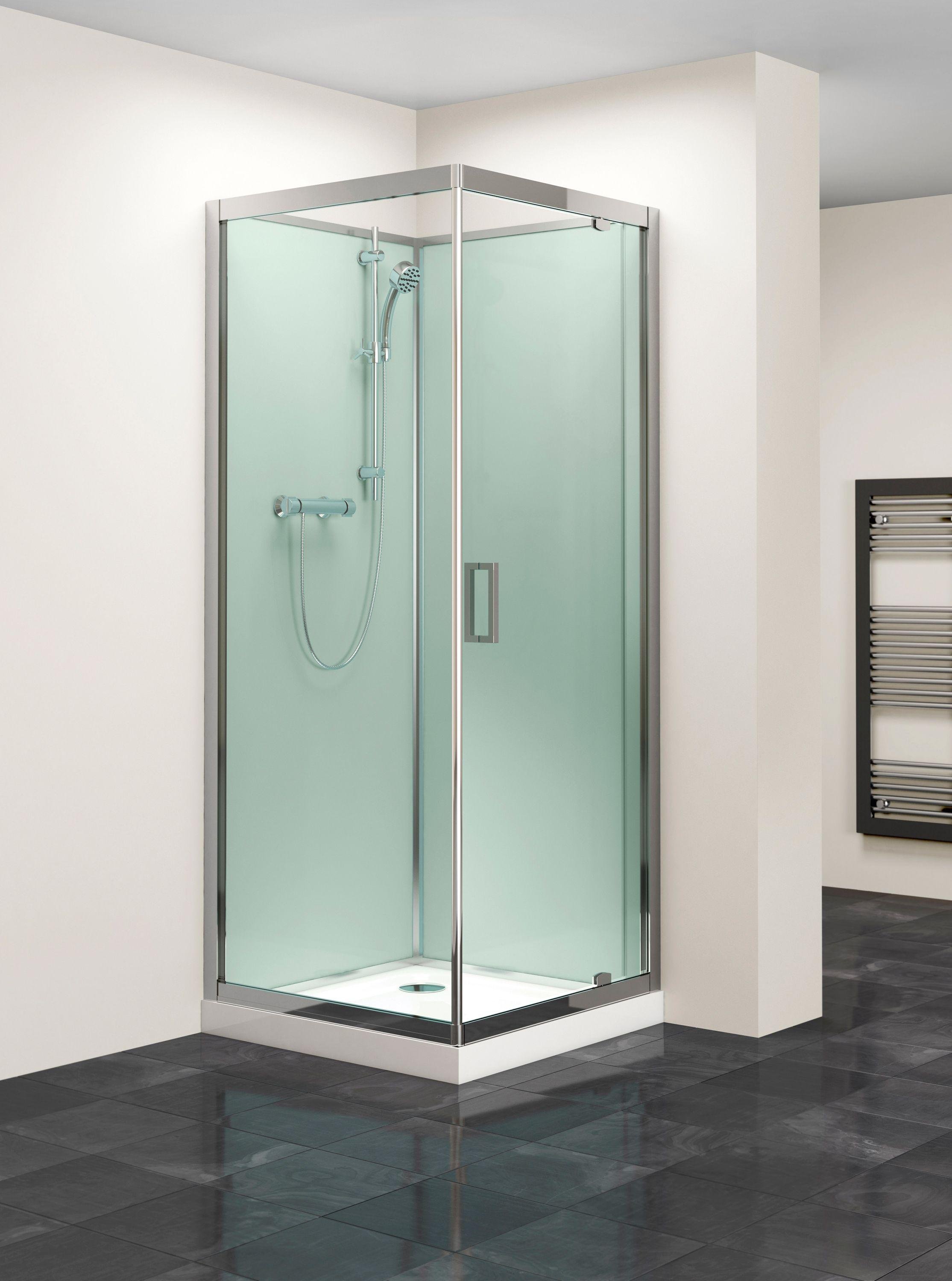 Lavari 800mm Glass Pivot Door Shower Enclosure & Tray