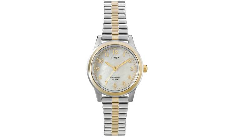 Buy Timex Ladies Two-Tone Expander Bracelet Watch | Womens watches | Argos