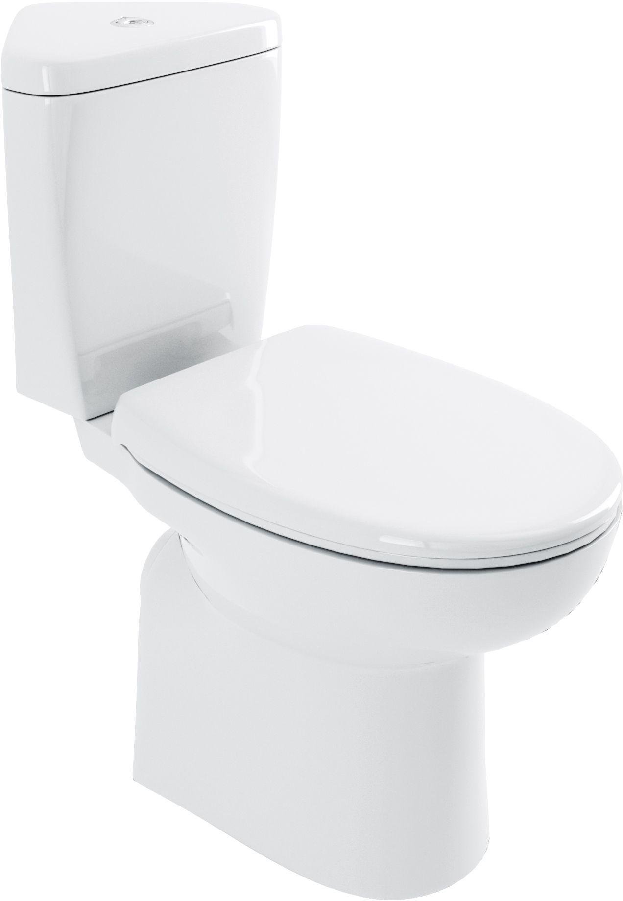 Lavari Minispace Corner Toilet and Standard Seat