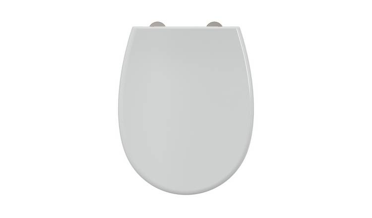 Bemis Click and Clean Plastic Soft Close Silent Toilet Seat - White