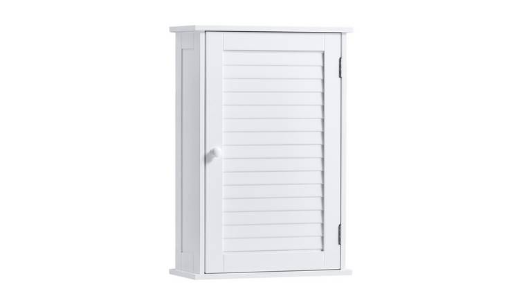 Bath Vida Liano 1 Door Wall Cabinet - White