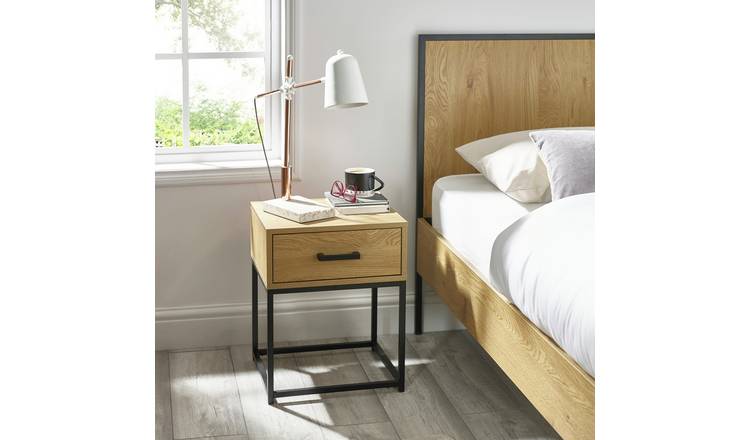 Julian Bowen Harlow 1 Drawer Chest - Brown