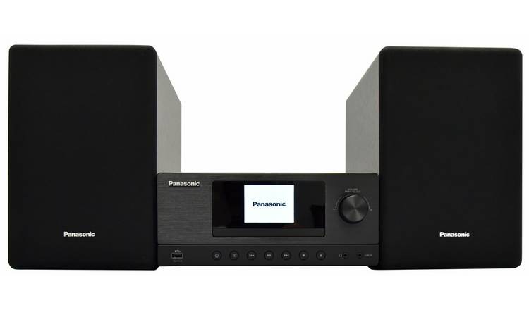Panasonic SC-PMX112E-K Micro System with CD, DAB+, FM Radio & Bluetooth - Black