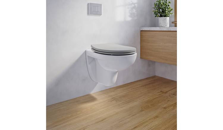 Bemis Moulded Wood Soft Close Toilet Seat - Grey