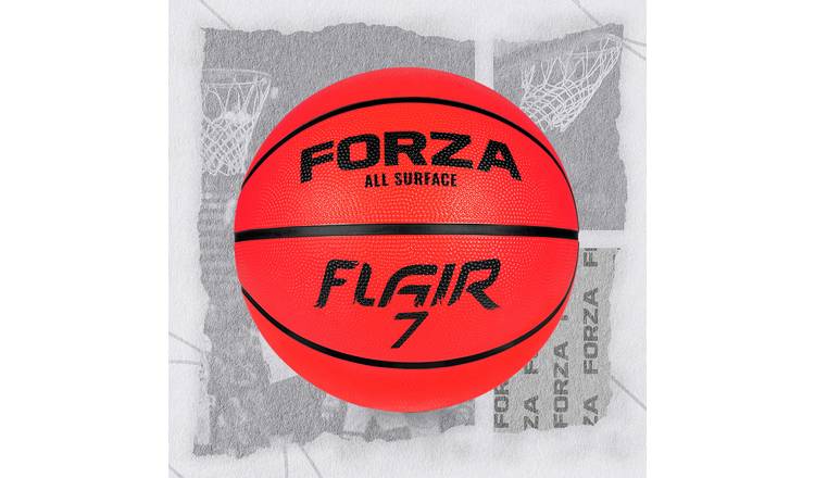 FORZA Size 7 Flair Rubber Basketball - Red