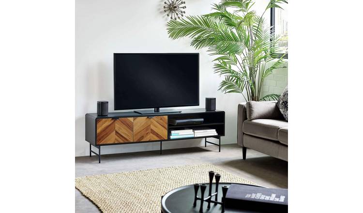 Julian Bowen Alvin 2 Door TV Unit - Natural