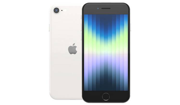 SIM Free Refurbished iPhone SE (3rd Generation) 5G 64GB Mobile Phone - White