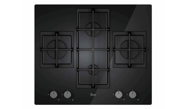 Hoover HVG6DK3B Gas Hob - Black