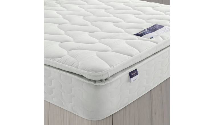 Silentnight miracoil pillow hot sale top mattress double