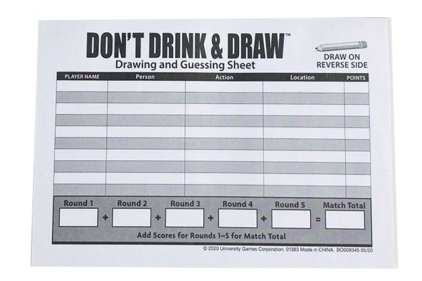 An image of 'Don't Drink and Draw'.