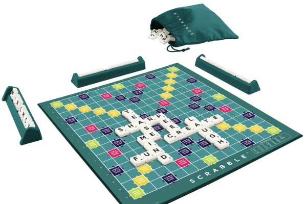 A scrabble board.