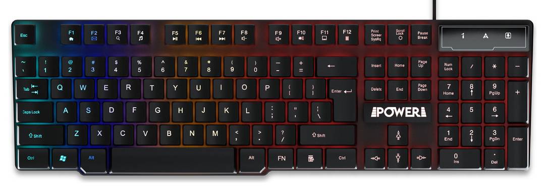 Power Gaming Recon Ocelot RGB Wired Gaming Keyboard - Black