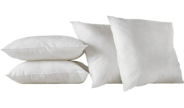 Buy Argos Home Pack of 4 Cushion Pads 50x50cm - White | Cushions | Argos