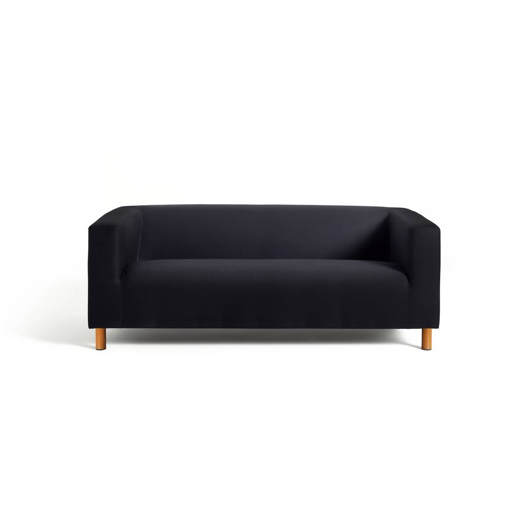 Habitat Moda Fabric 3 Seater Sofa - Black