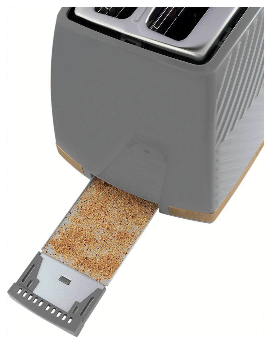 Russell Hobbs Groove 2 Slice Grey Plastic Toaster 26392
