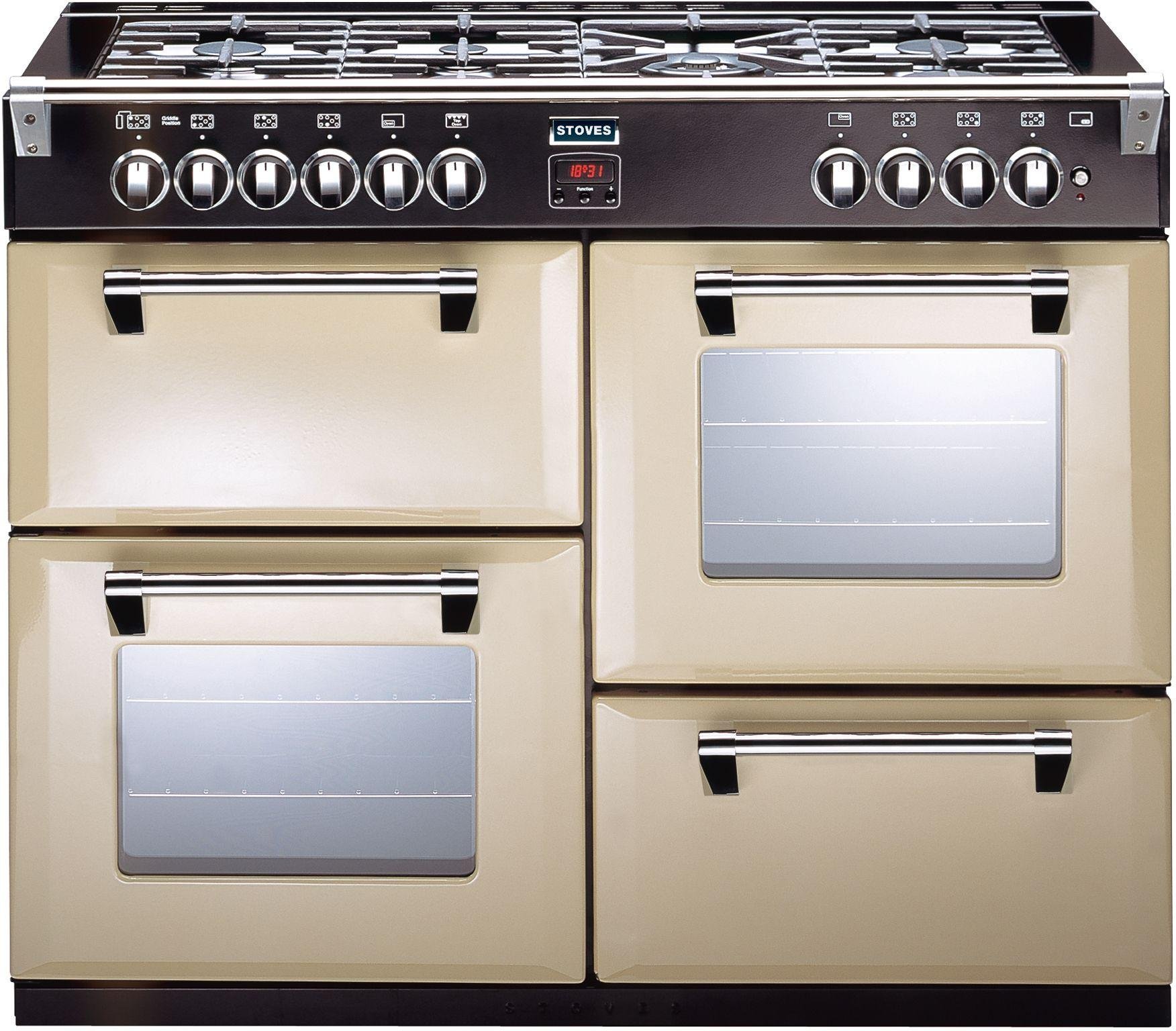 Stoves Richmond 1000DFT Dual Fuel Range Cooker - Champagne