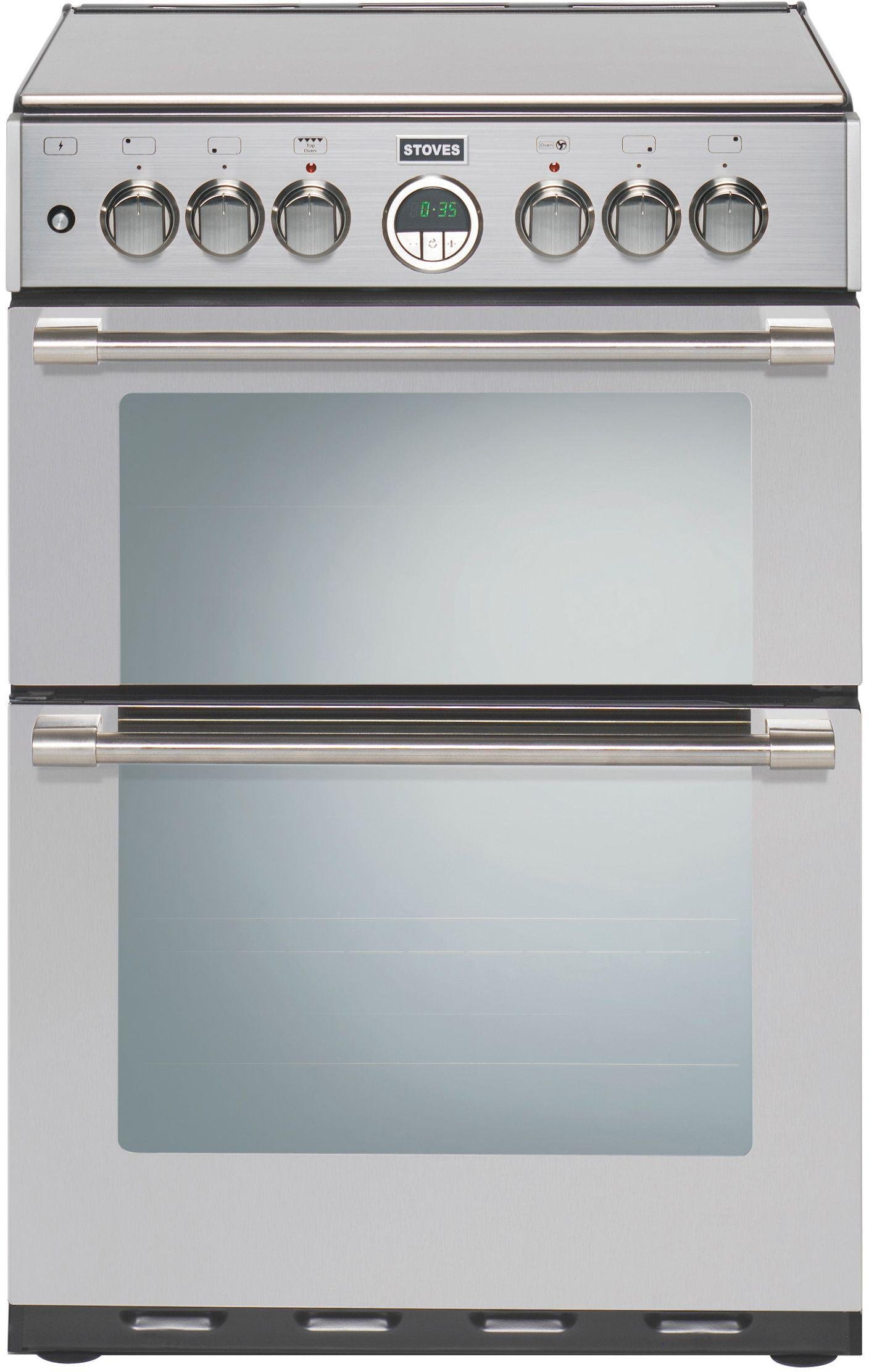 Stoves Sterling 600 60cm Double Dual Fuel Cooker - S/ Steel