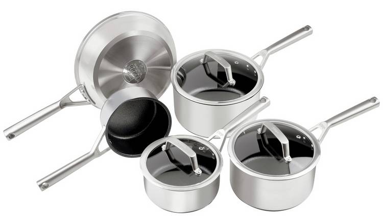 Buy Ninja Zerostick Stainless Steel 5 Piece Non Stick Pan Set, Pan sets