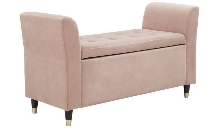 Argos pink online ottoman