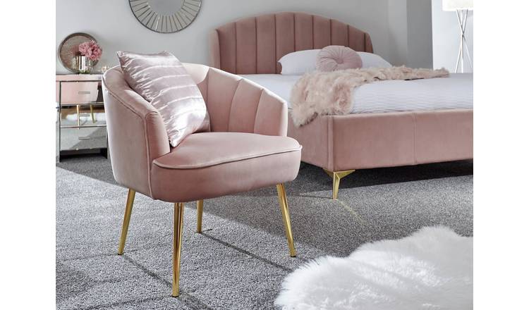 Argos rose gold outlet chair