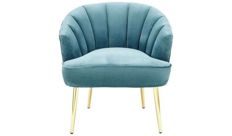 Buy GFW Pettine Fabric Accent Chair Teal Argos