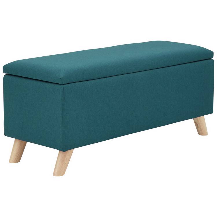GFW Secreto Fabric Ottoman - Teal 0