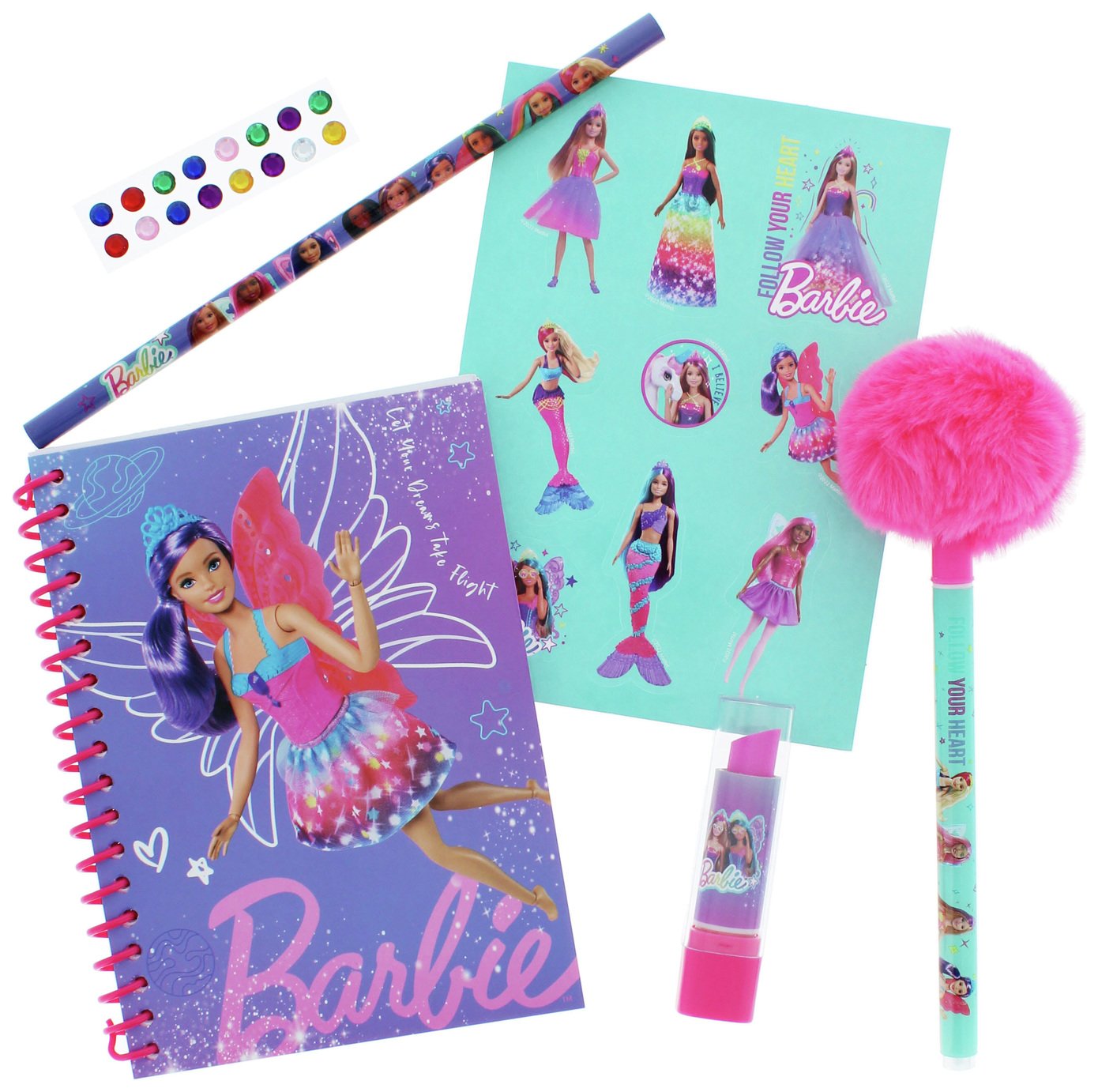 Blueprint Barbie Homework Journal Stationery Set