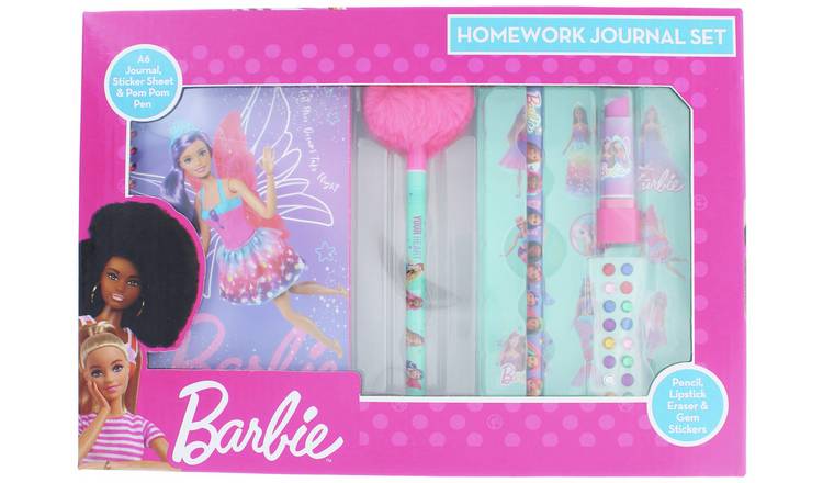 Buy Blueprint Barbie Homework Journal Stationery Set, Pen sets and  stationery