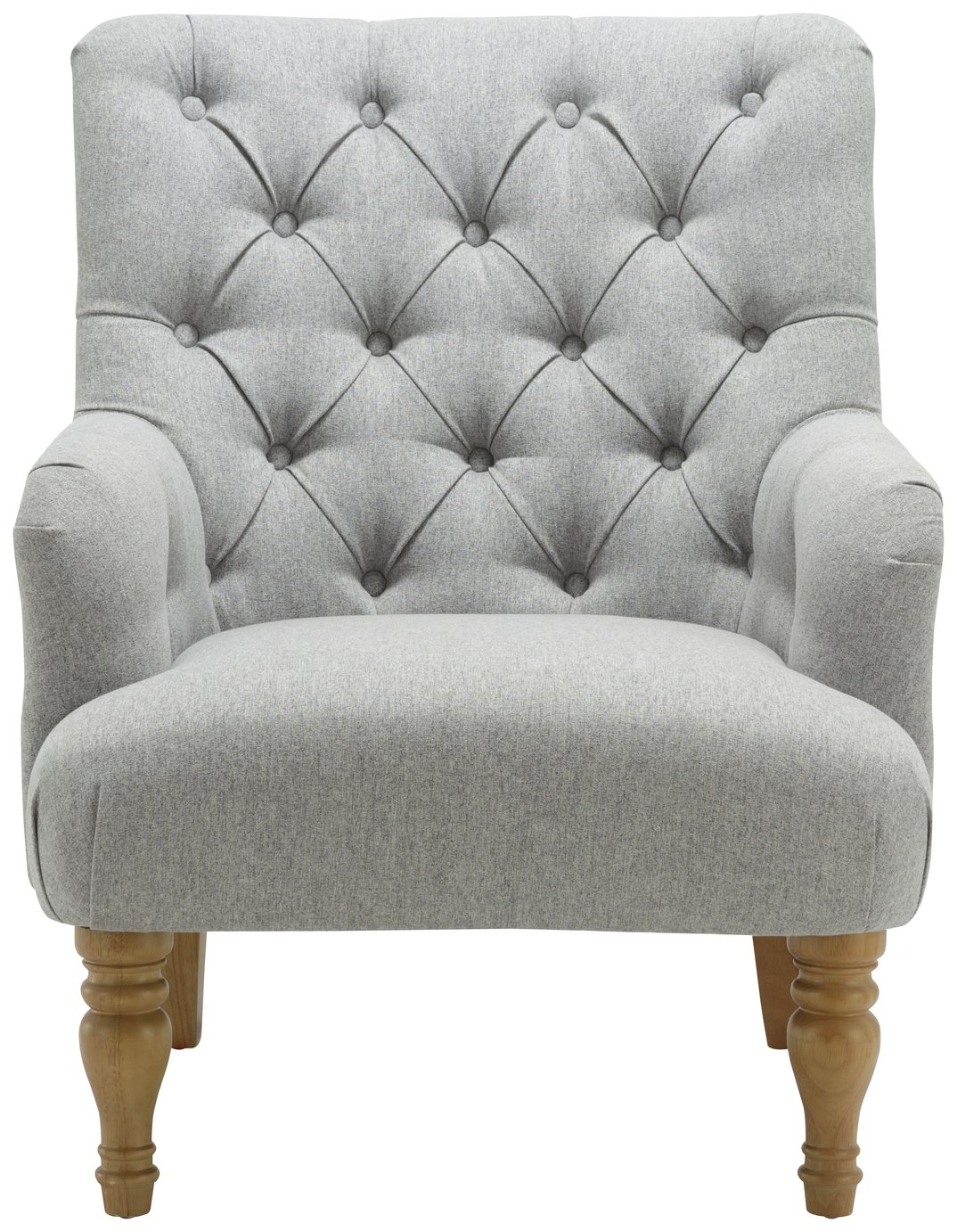 Birlea Padstow Fabric Accent Chair - Grey