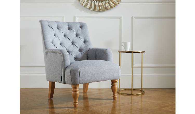Grey One Size Birlea Padstow Fabric Chair 