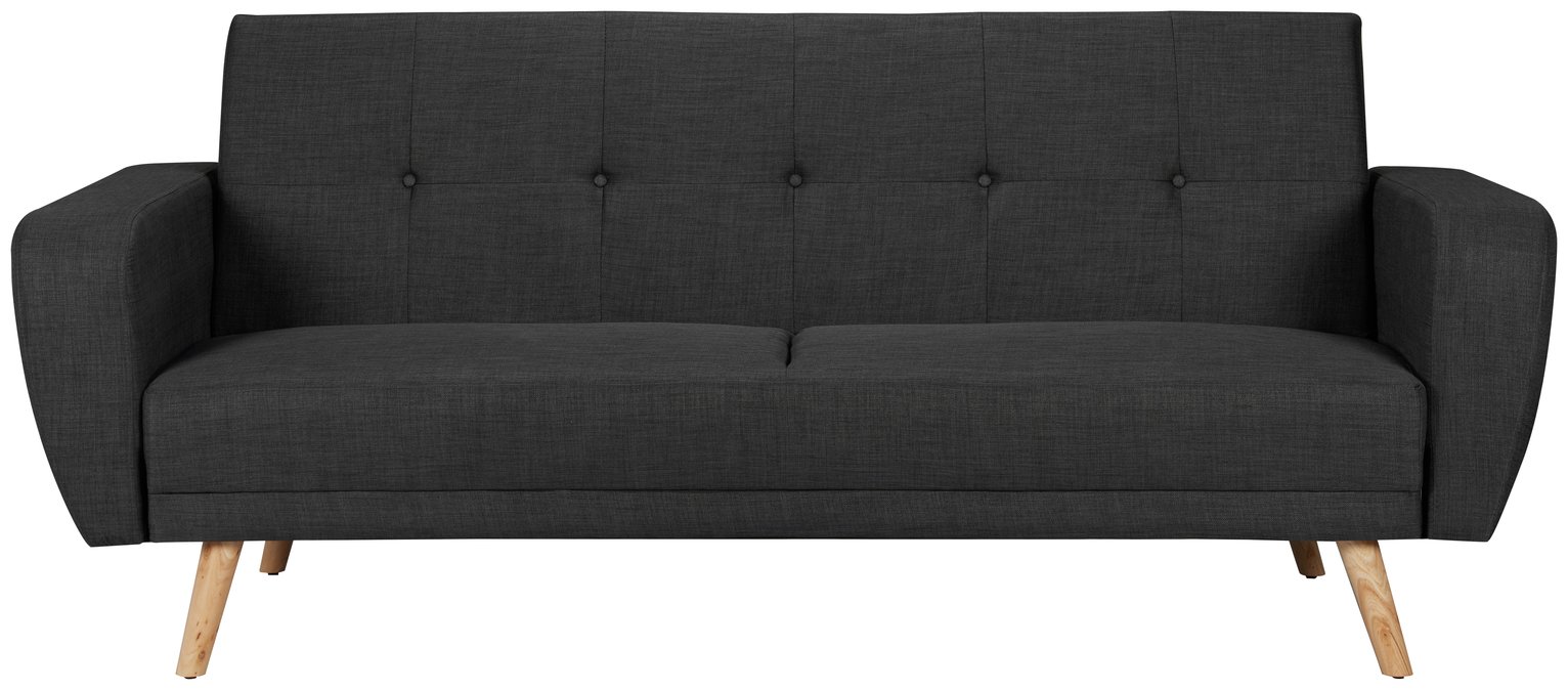 Birlea Farrow Fabric 2 Seater Sofa Bed - Grey