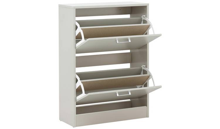 GFW Stirling Shoe Storage Cabinet - Grey
