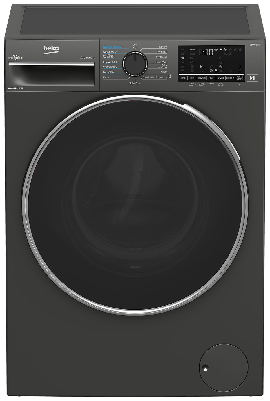 Beko B3D59644UG 9KG/6KG 1400 Spin Washer Dryer - Graphite