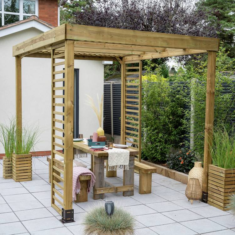 Forest Garden Dining Pergola 0