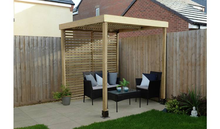 Forest Garden Modular Pergola with Side Panel